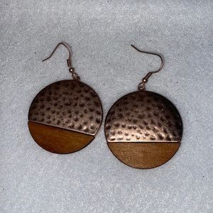 Rose gold earrings